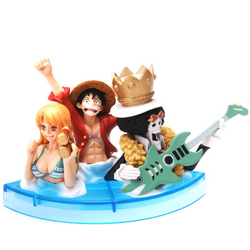 main photo of One Piece Noodle Figure: Monkey D. Luffy, Nami and Brook