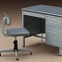 1/12 Posable Figure Accessory: Office Desk and Chairs