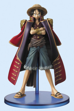 main photo of One Piece High Spec Coloring Figure Vol.4: Monkey D. Luffy Red Coat Ver.