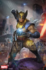 photo of Wolverine on Sentinel Head Statue Comics Ver.