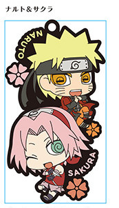 main photo of Naruto Rubber Mascot de Two-Man Team dattebayo!: Naruto & Sakura