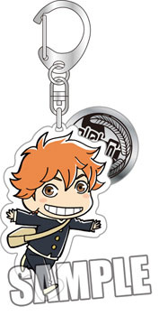 main photo of Haikyuu!! Double Charm Keychain: Hinata Shouyou