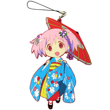 main photo of Mahou Shoujo Madoka★Magica SD Rubber Strap Set Kimono Ver: Kaname Madoka Maiko ver.