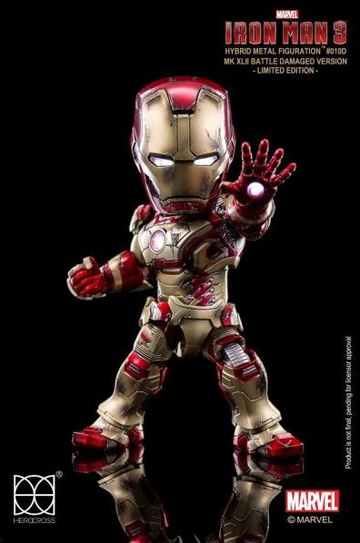 main photo of Hybrid Metal Figuration Iron Man Mark 42 Battle Damage ver.
