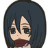 Shingeki no Kyojin ~Sorezore no Kako~ Kyun-Chara Illustrations Rubber Strap: Mikasa Ackerman