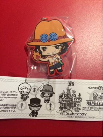 main photo of One Piece ~Franky the H E N T A I! Pinball~ Rubber Strap: Portgas D. Ace