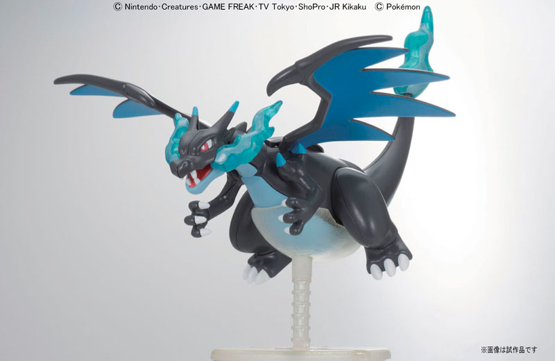 Pokemon Plamo Collection Mega Charizard X VS Mega Charizard Y