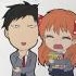 Koubutsuya Gekkan Shoujo Nozaki-kun BinChara Holder: 01 Nozaki & Chiyo