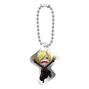 main photo of One Piece Log Memories Plate Keychain: Sanji, Tony Tony Chopper