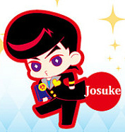 main photo of JOjO rubber keychain: Josuke Higashikata