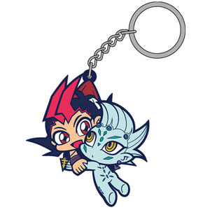 main photo of Yu-Gi-Oh! ZEXAL Tsumamare Pinched Keychain: Yuma and Astral