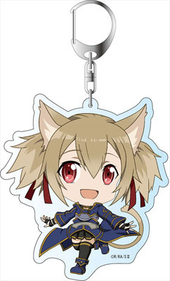 main photo of Sword Art Online II Deka Keychain: Silica