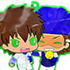Daiya no Ace Capsule Rubber Strap 4: Eijun Sawamura & Kazuya Miyuki