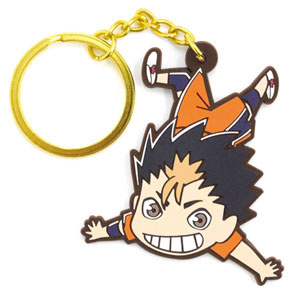 main photo of Haikyuu!! Pinched Keychain: Yu Nishinoya