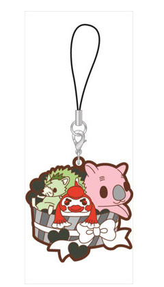 main photo of Binan Koukou Chikyuu Bouei-bu LOVE! Rubber Strap Charapre ver.2: Zundar, Hireashi, Wombat