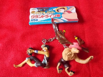 main photo of One Piece Twin Keyring: Usopp and Chopper Alabasta 
