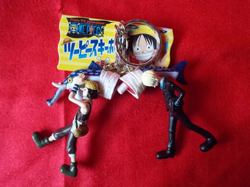 main photo of One Piece Usopp and Sanji Twin Keyring