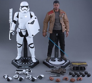 main photo of Movie Masterpiece Finn and First Order Riot Control Stormtrooper