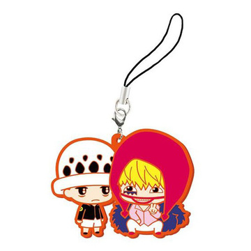 main photo of One Piece Capsule Rubber Mascot 2: Corazon & Law