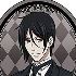 Black Butler Book of Murder Trading Zipper Mascot: Sebastian Michaelis Charm B