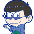 Osomatsu-san Deka Rubber Strap: Karamatsu