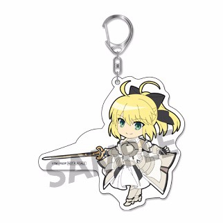 main photo of Pic-Lil! Fate/Grand Order Trading Acrylic Keychain: Saber/Altria Pendragon (Lily)