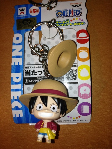 main photo of One Piece Double Mascot Keychains: Monkey D. Luffy