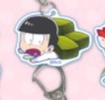 photo of Osomatsu-san x Animate Cafe in Akihabara & Okasanipponbashi & Sendai & Okayama Acrylic Keychain: Choromatsu