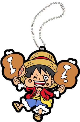 main photo of MoguMogu ONE PIECE Umeemon wa Umee! Rubber Mascot: Monkey D. Luffy