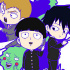 Mob Psycho 100 Toys Works Niitengo SisterS Rubber Straps: Mob, Ekubo, Kageyama Ritsu, Reigen Arataka