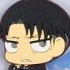 Shingeki & Monogatari Chimi Chara Rubber Strap: Levi Naoetsu High School Ver.