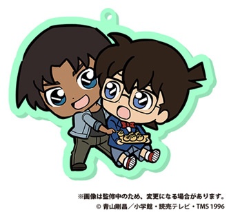 main photo of Detective Conan ChokoKawa Twin Rubber Strap: Hattori Heiji and Edogawa Conan