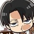 Pita! Deformed Attack on Titan Acrylic Key Ring: Levi