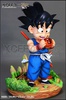 photo of KID Goku whith Dragon Ball of his grandfather Gohan