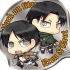 Shingeki no Kyojin Metal Plate: Levi, Eren