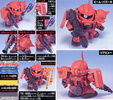 photo of SD Gundam BB Senshi MS-06S Char's Custom Zaku II