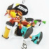 Splatoon 2 Acrylic Keychain w/Rubber Charm: 07 Girl Spla Maneuver B Ver.