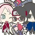 Rubber Mascot Buddy Colle BORUTO Kazoku Datteba sa! Hen: Uchiha Family