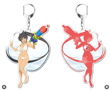 main photo of Senran Kagura PEACH BEACH SPLASH Acrylic Keychain: Homura