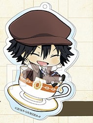 main photo of Bungo Stray Dogs Acrylic Keychain Coffee Cup: Armed Detective Agency: Edogawa Ranpo