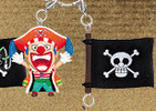 photo of One Piece Pirate Flag & Figure Strap vol.1: Buggy