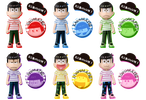 photo of Osomatsu-san World Collectable Figure -Matsu ni Io!!- Border Matsu T-Shirt ver.: Matsuno Karamatsu