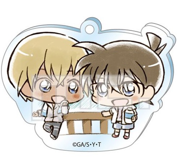 main photo of Detective Conan Have fun! Series Acrylic Keychain: Conan & Amuro