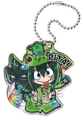 main photo of Pita! Deforme ~Boku no Hero Academia Rain Coat~ Acrylic Keychain: Asui Tsuyu