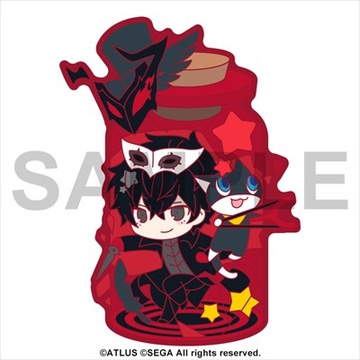 main photo of CharaToria Persona 5 Rubber Clip: Shujinkou & Morgana