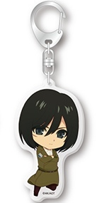 main photo of Shingeki no Kyojin Acrylic Mascot: Mikasa Ackerman