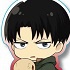 Gyugyutto Acrylic Keychain Attack on Titan Season 3: Levi Ackerman with Colossal Titan Plush