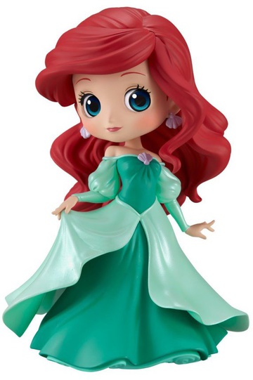 main photo of Q Posket Disney Characters Ariel Green Princess Dress Ver.