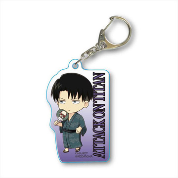 main photo of Tekutoko Acrylic Keychain Attack on Titan Season 3: Levi Yukata Ver.