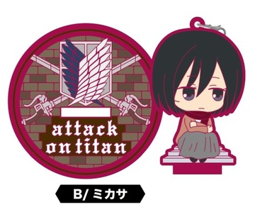 main photo of Shingeki no Kyojin Season 3 Rubber Coaster: Mikasa Ackerman